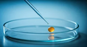 Laboratorní detail odběru a zmrazení vajíček na klinice reprodukční medicíny